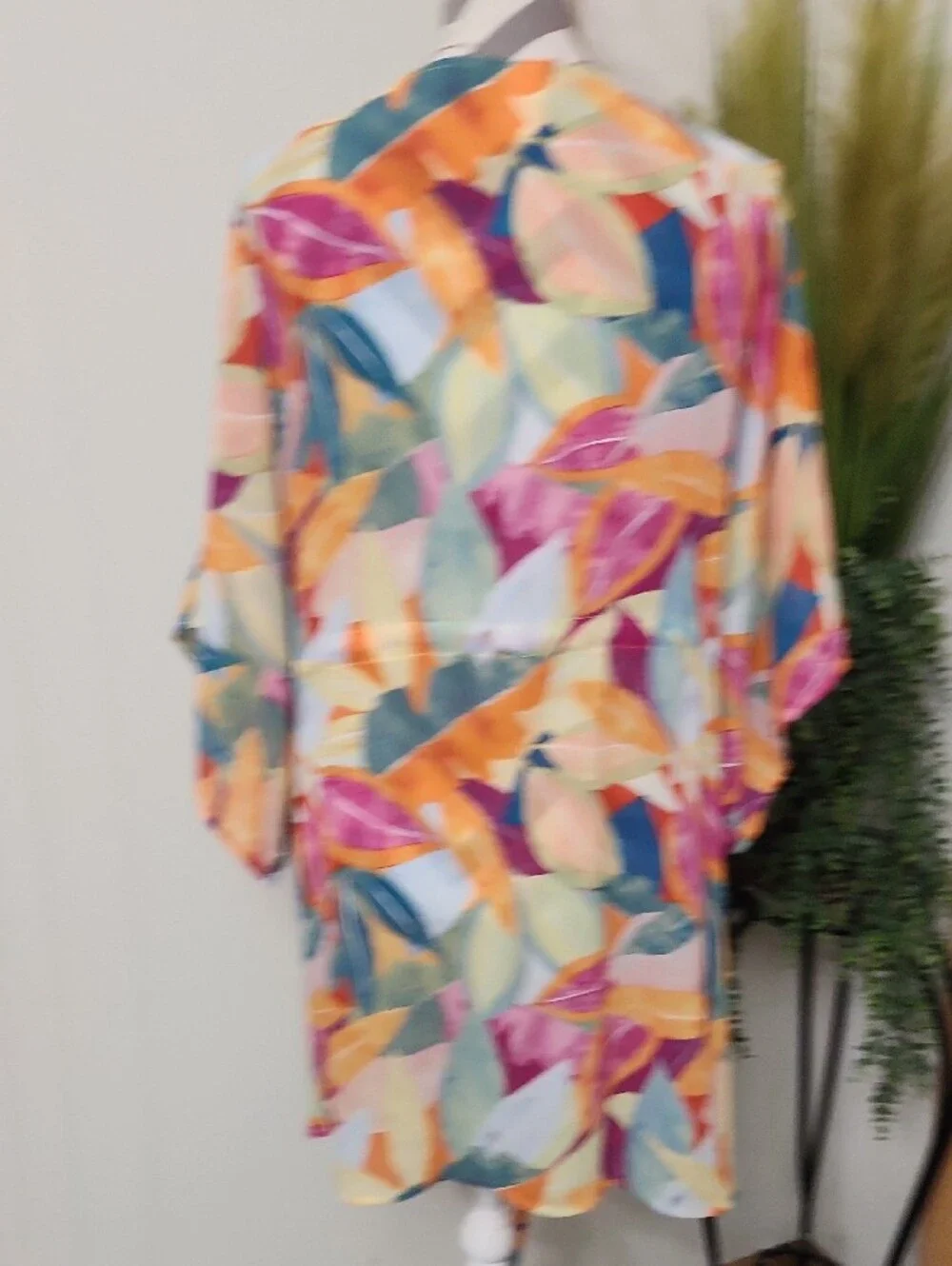 A New Day Multicolor Floral Tie-Waist Swim Cover Up